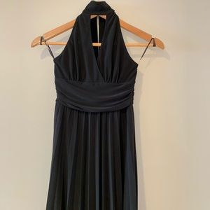 GUESS Keyhole Halter Mini Dress